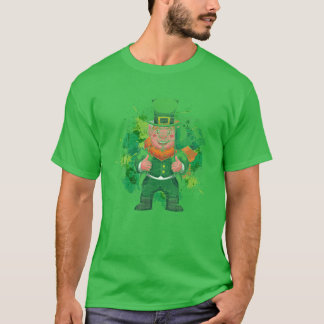 Camiseta Leprechaun Irish Flag St Patricks Day