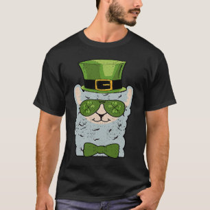 Camiseta Leprechaun Llama Head Alpaca St Patricks Day Anima