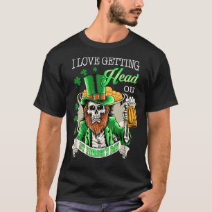 Camiseta Leprechaun Me Encanta Ser Cabeza De Cerveza St Pat