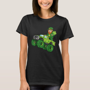Camiseta Leprechaun Monster Truck Niños afortunados St Patr