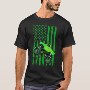 Camiseta Leprechaun Monster Truck St Patrick Day American F