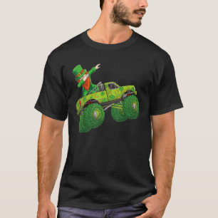 Camiseta Leprechaun Monster Truck St Patricks Day Lucky Boy