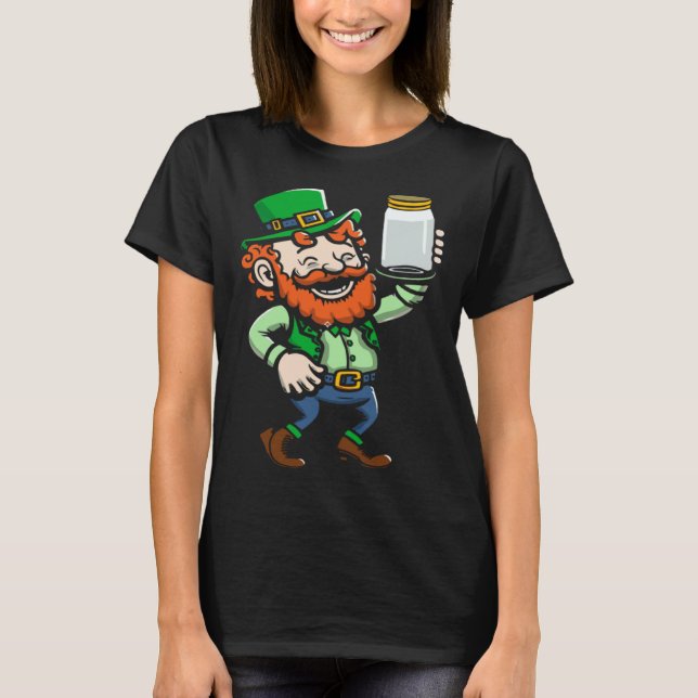 Camiseta Leprechaun Moonshine Jar St Paddys Day Happy St Pa (Anverso)