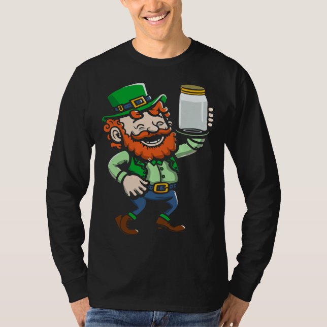 Camiseta Leprechaun Moonshine Jar St Paddys Day Happy St Pa (Anverso)