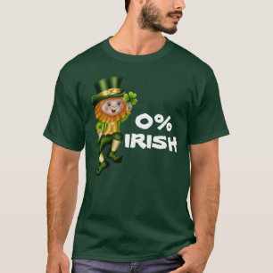 Camiseta Leprechaun oro 0% irlandés divertido St Patty