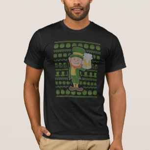 Camiseta Leprechaun Para El Día De La Cerveza De San Padys 