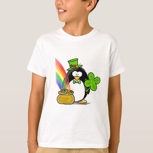 Camiseta Leprechaun Penguin (Anverso)
