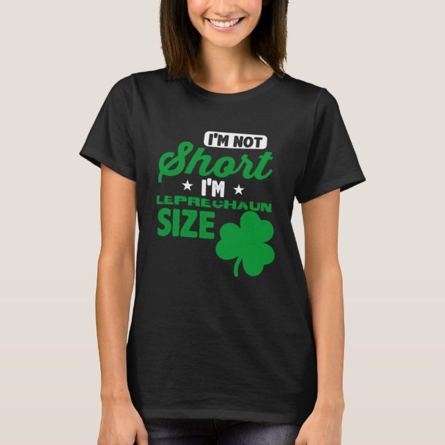Camiseta Leprechaun Persona Corta St Patricks Día Bebida (Anverso)