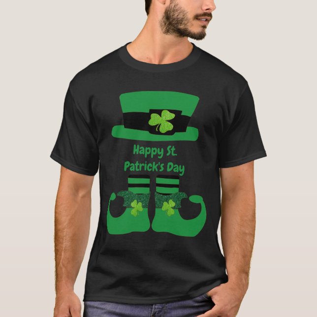 Camiseta Leprechaun Personalizado San Patricio Verde (Anverso)