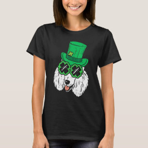 Camiseta Leprechaun Poodle C Glasses St Patricks Day Dog
