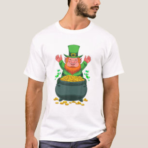 Camiseta Leprechaun Pot De Gold Ireland St Patricks D