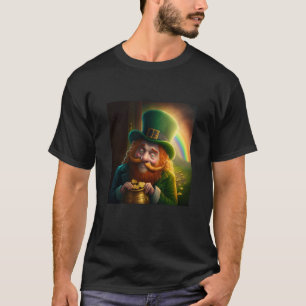 Camiseta Leprechaun Pot de Gold Rainbow St Patrick's Day Lu