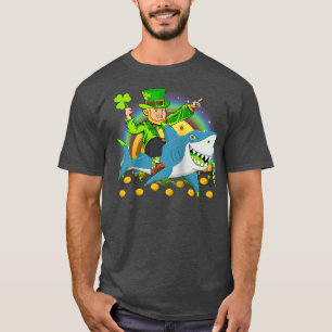 Camiseta Leprechaun Riding Shark St