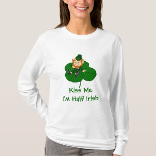 Camiseta Leprechaun Shamrock - Bésame soy medio irlandés