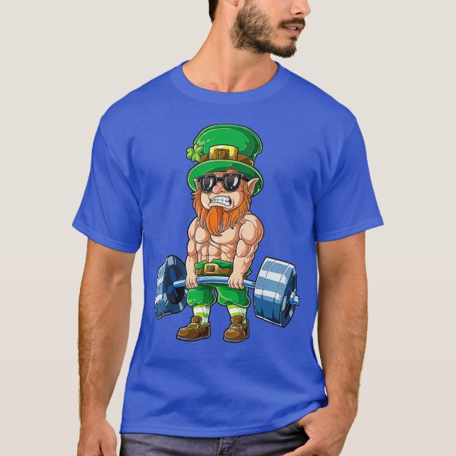 Camiseta Leprechaun St Patricks Day Halterofilia Fitness (Anverso)