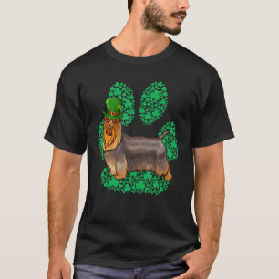 Camiseta Leprechaun Terrier de seda Día de San Patricio Tré