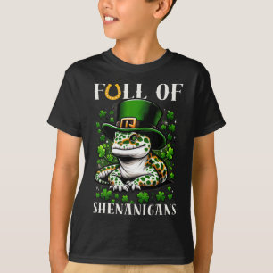 Camiseta Leprechaun Trébol de hoja Geckos leopardo St Patri
