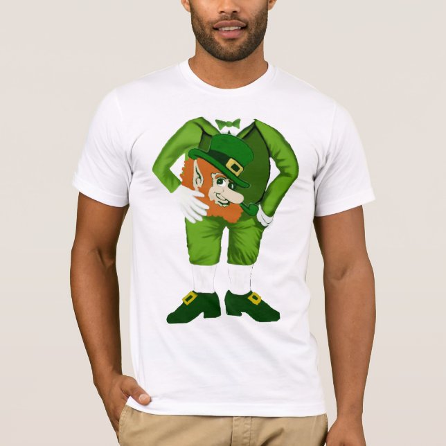 Camiseta Leprechaun (usted suministra la cabeza) (Anverso)
