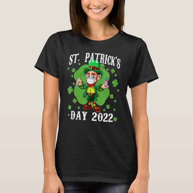 Camiseta Leprechaun Vacunado Funny Saint Patrick (Anverso)