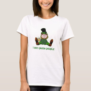 Camiseta leprechaun, veo a gente verde