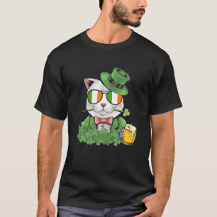 Camiseta Leprechauns Cat Drinking 2022 St. Pattys Day For C