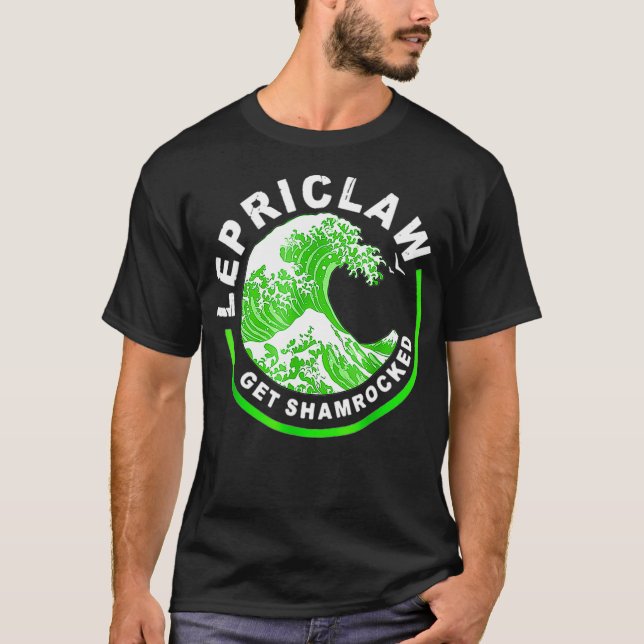Camiseta Lepriclaw Get Shamrocked Drinking St Patricks (Anverso)