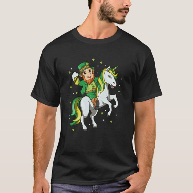 Camiseta Lepricorn Irlanda Unicornio San Patricio Leprecha (Anverso)