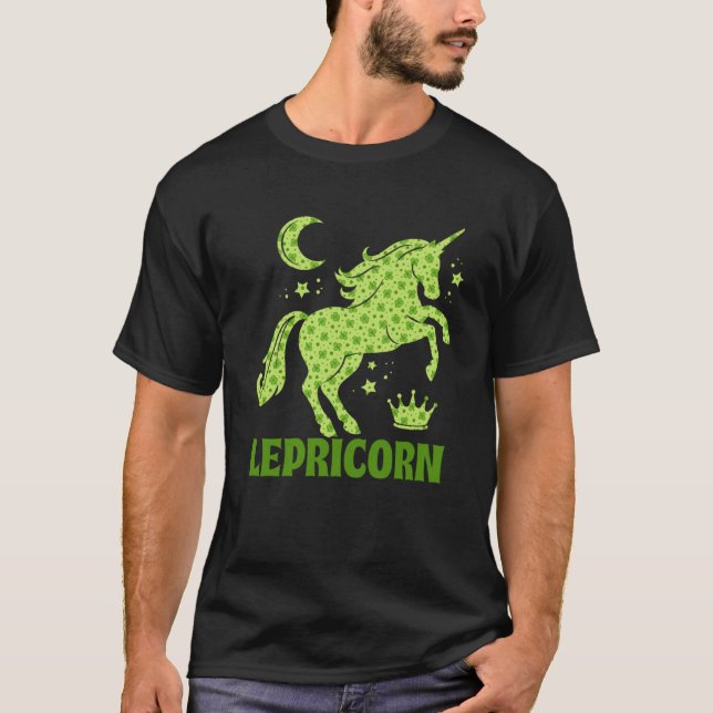 Camiseta Lepricorn Leprechaun Unicorn Sham (Anverso)