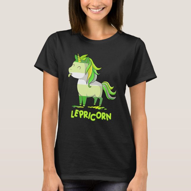 Camiseta Lepricorn Leprechaun Unicorn St Patricks Day Kids (Anverso)