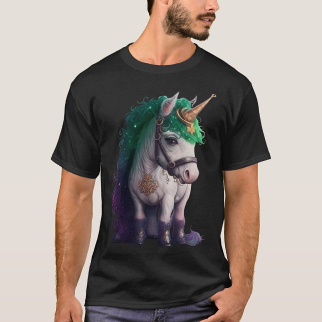 Camiseta Lepricorn Unicorn Kids Girls Lucky St Patricks Day (Anverso)