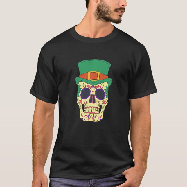 Camiseta leprikon gorra cráneo leprechaun (Anverso)