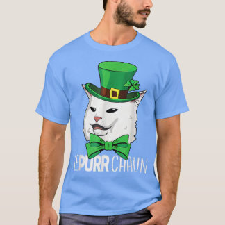 Camiseta Lepurrchaun Purr Smudge Cat Meme Shamrock St