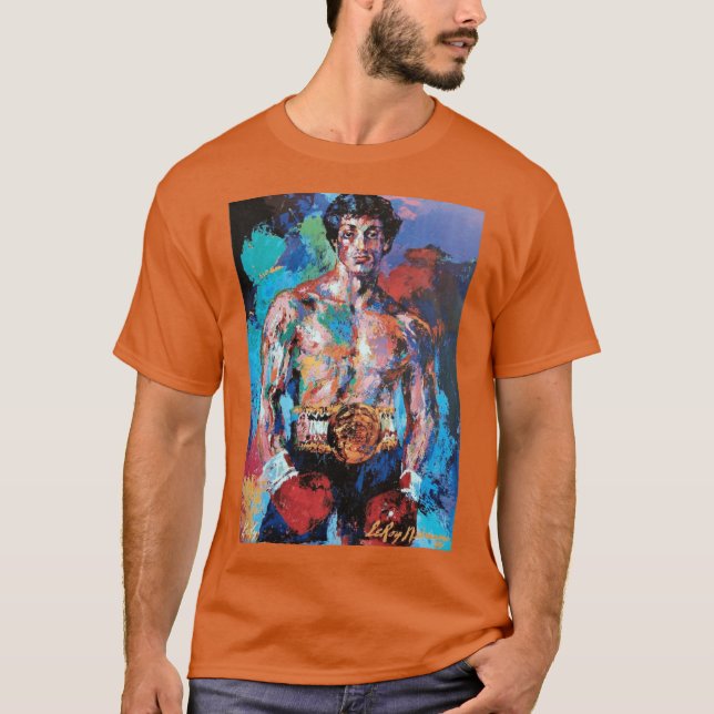 Camiseta Leroy Neiman Rocky retro (Anverso)