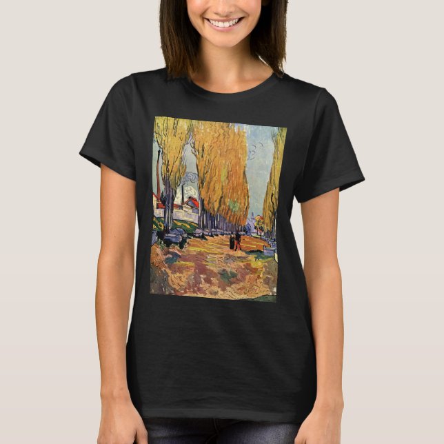 Camiseta Les Alyscamps (cementerio) de Vincent van Gogh (Anverso)