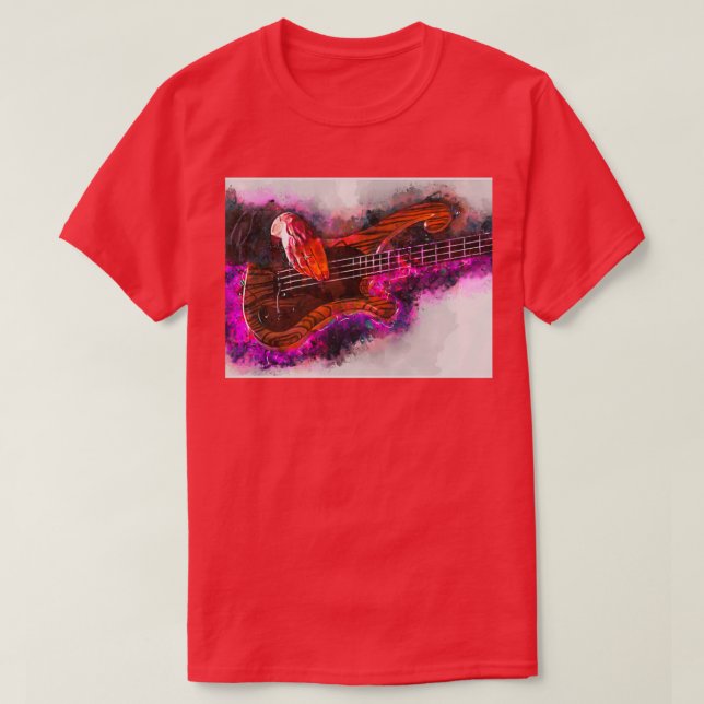 Camiseta Les Claypools bajo la guitarra (Diseño del anverso)