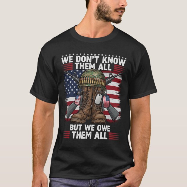 Camiseta Les Debemos A Todos Los Partióticos Veteranos Día  (Anverso)