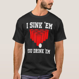 Camiseta Les Dejo Que Se Beben El Juego De Beer Pong Colleg