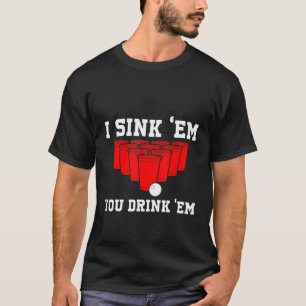Camiseta Les Dejo Que Se Beben El Juego De Beer Pong Colleg