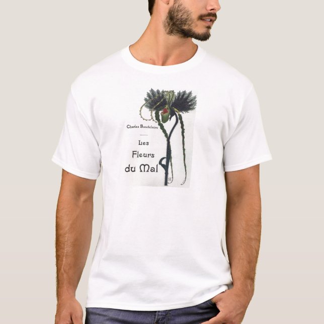 Camiseta Les Fleur du Mal - Baudelaire (Anverso)