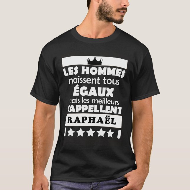 Camiseta les hommes nait tous égaux mais les meilleur RAPHA (Anverso)