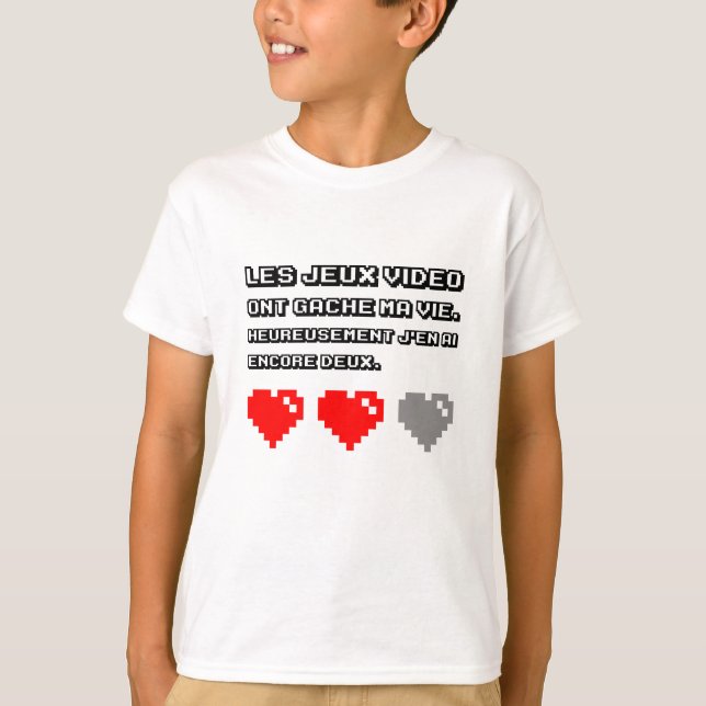 Camiseta Les jeux vidéo ont gâché mamáes vie (Anverso)