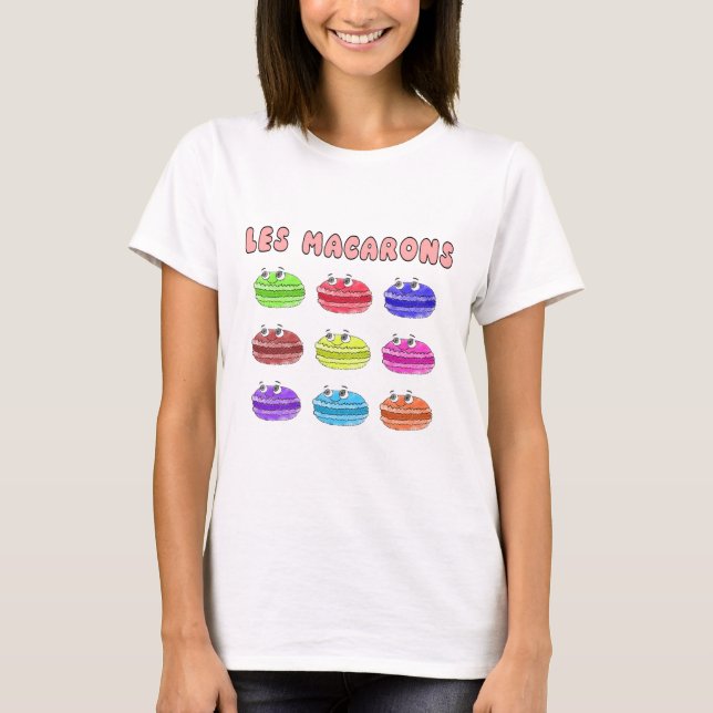 Camiseta Les Macarons Cute Personalizado (Anverso)