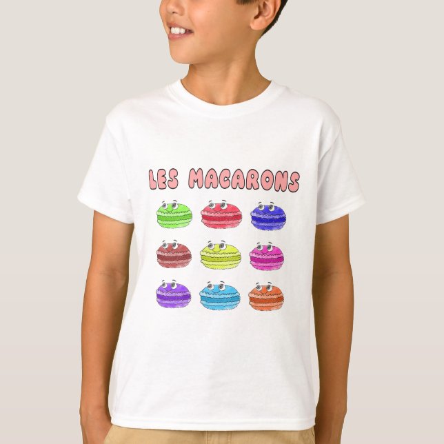 Camiseta Les Macarons Cute Personalizado (Anverso)