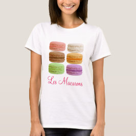 Camiseta Les Macarons - pasteles multicolores