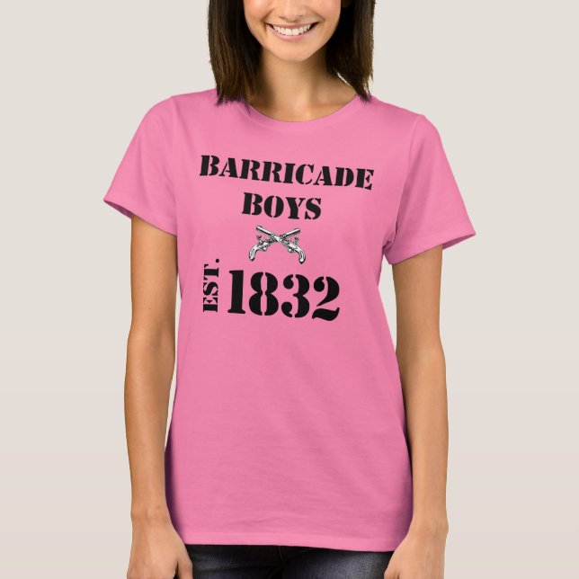 Camiseta Les Misérables Love: Barricade Boys Shirt (Mujeres (Anverso)