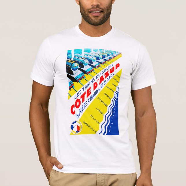 Camiseta Les Trains du Soleil ~ Côte d'Azur (Anverso)