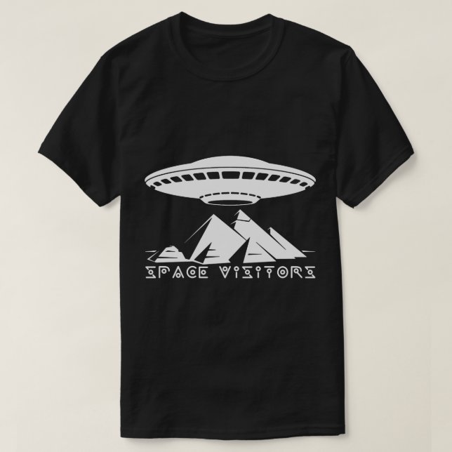 Camiseta Les visiteurs et les pyramides blanches (Diseño del anverso)