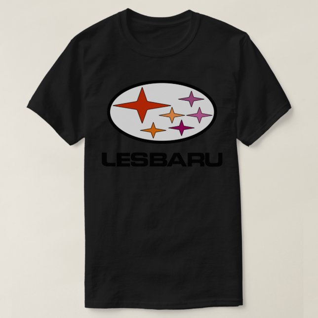 Camiseta Lesbaru - Pegatina del logotipo de un automóvil le (Diseño del anverso)