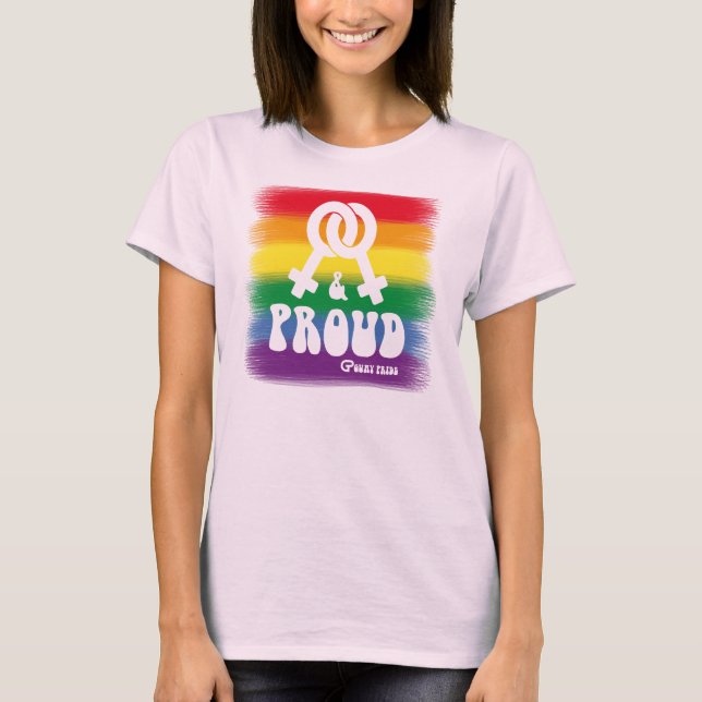 Camiseta Lesbian and proud (Anverso)