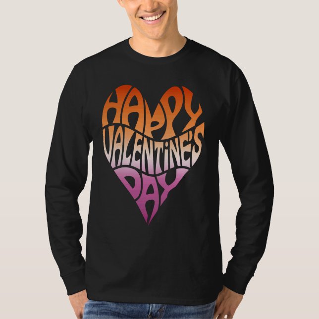Camiseta Lesbian Valentine's Day Subtle LGBT LGBTQ Gay Prid (Anverso)